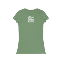 Load image into Gallery viewer, “MECCA CERTIFIED” Women's Jersey Short Sleeve V-Neck Tee