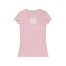 Load image into Gallery viewer, “MECCA CERTIFIED” Women's Jersey Short Sleeve V-Neck Tee