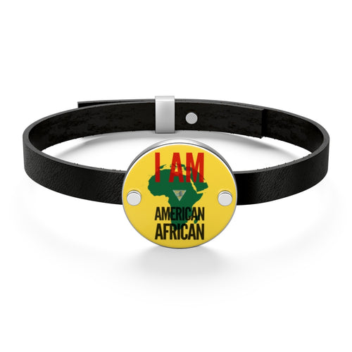 American African Leather Bracelet