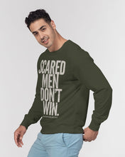 Load image into Gallery viewer, Scared Men Don’t Win Men&#39;s Classic French Terry Crewneck Pullover