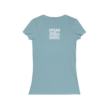 Load image into Gallery viewer, “MECCA CERTIFIED” Women's Jersey Short Sleeve V-Neck Tee