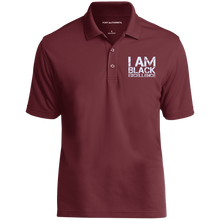 Load image into Gallery viewer, I AM BLACK EXCELLENCE UV Micro-Mesh Polo
