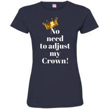 Load image into Gallery viewer, NO NEED TO ADJUST MY CROWN Ladies&#39; Fine Jersey T-Shirt