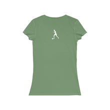 Load image into Gallery viewer, Aiden Romeo Women's Jersey Short SleeveV-Neck Tee (White print)