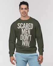 Load image into Gallery viewer, Scared Men Don’t Win Men&#39;s Classic French Terry Crewneck Pullover