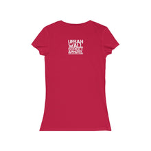 Load image into Gallery viewer, “MECCA CERTIFIED” Women's Jersey Short Sleeve V-Neck Tee