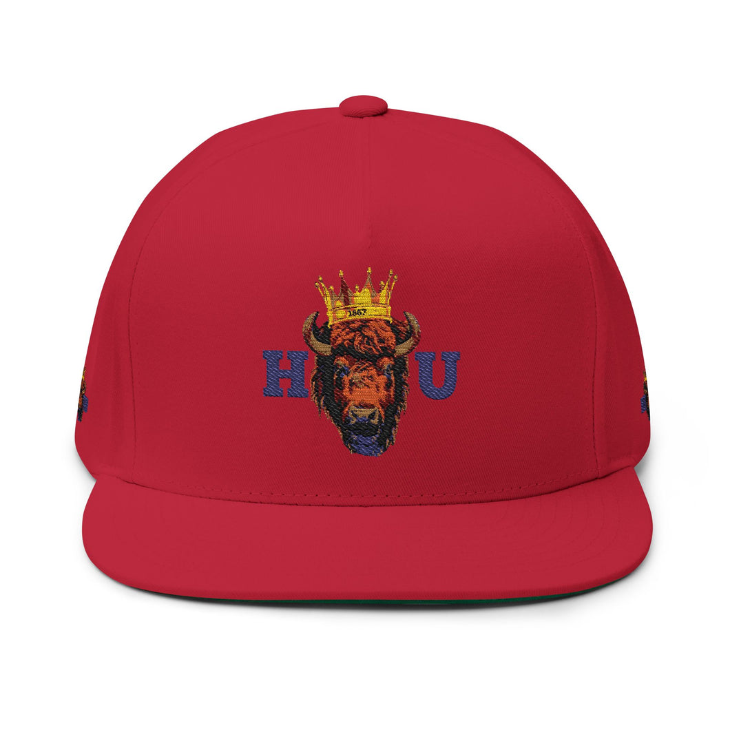 H • 1867 BISON Regal Bison Flat Bill Cap