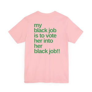 Unisex Jersey Short Sleeve Tee (Pink/Green)