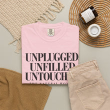 Load image into Gallery viewer, Unplugged Unfilled Untouched Natural Woman T-Shirt