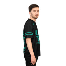 Load image into Gallery viewer, UWS TIME COLLECTION Unisex Football Jersey (Black/teal)