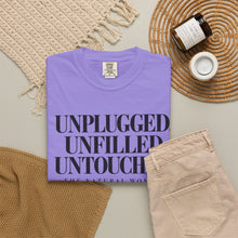Load image into Gallery viewer, Unplugged Unfilled Untouched Natural Woman T-Shirt