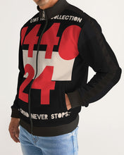 Load image into Gallery viewer, TIME Men&#39;s All-Over Print Stripe Sleeve Track Jacket (1440/24)