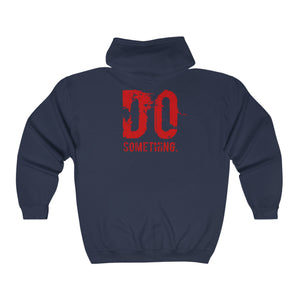 “DO SOMETHING” Unisex Heavy Blend™ Full Zip Hooded Sweatshirt  (Various)