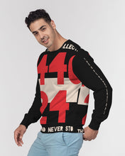 Load image into Gallery viewer, TIME Men&#39;s All-Over Print Classic French Terry Crewneck Pullover (1440/24)