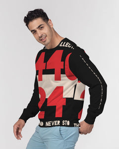 TIME Men's All-Over Print Classic French Terry Crewneck Pullover (1440/24)