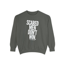 Load image into Gallery viewer, SCARED MEN DON’T WIN Unisex Garment-Dyed Sweatshirt