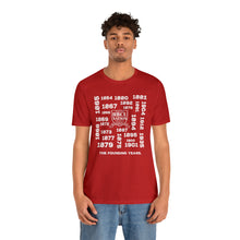 Load image into Gallery viewer, HBCU NATION FOUNDING YEARS Unisex Jersey Short Sleeve Tee