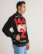 Load image into Gallery viewer, TIME Men&#39;s All-Over Print Stripe Sleeve Track Jacket (1440/24)