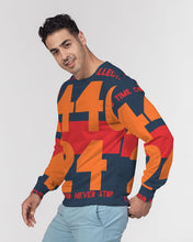 Load image into Gallery viewer, TIME Men&#39;s All-Over Print Classic French Terry Crewneck Pullover