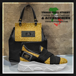 UWS  Black Gold Glitter Multiuse Luxe bag