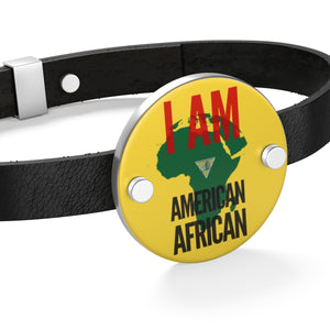 American African Leather Bracelet