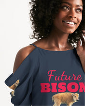 Load image into Gallery viewer, Future Bison Women&#39;s Open Shoulder A-Line Dress