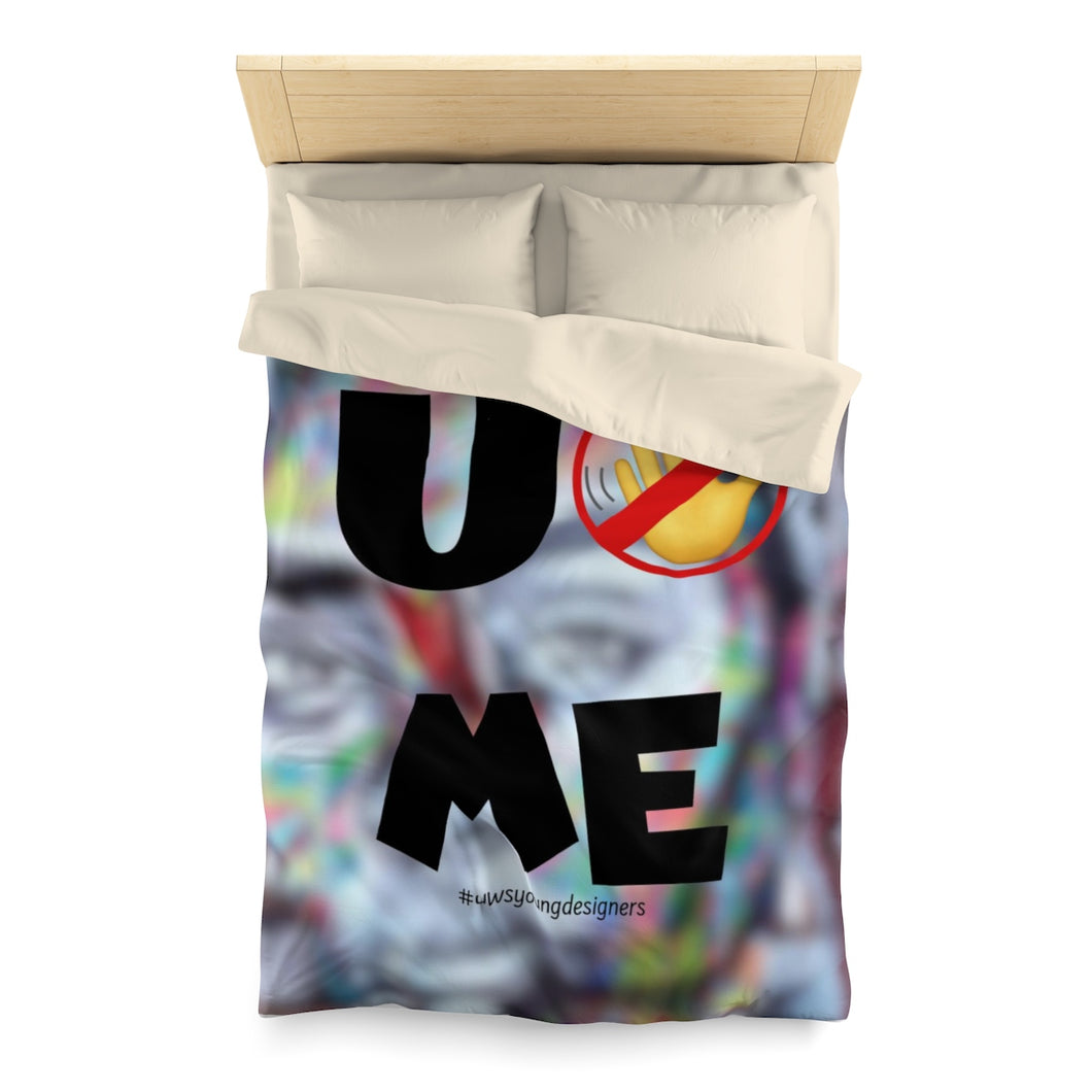 “U Can’t 👀 Me” Microfiber Duvet Cover