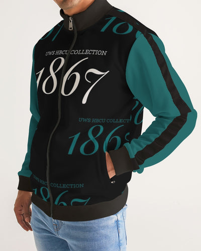 1867 Men's Stripe-Sleeve Track Jacket (Chicago State)