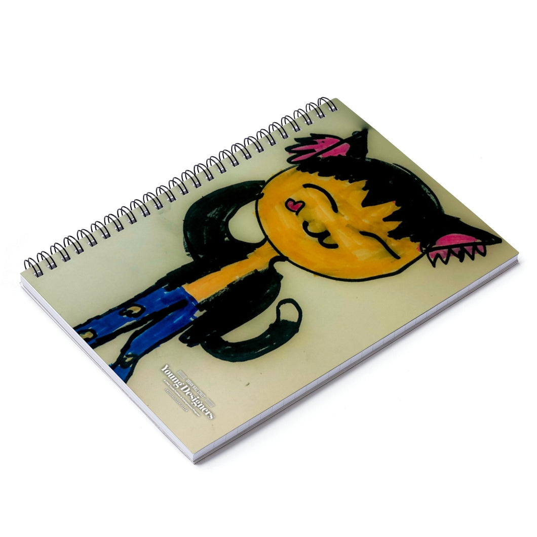 Cool Kitty Spiral Notebook - Ruled Line