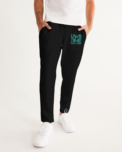 TIME Men's Joggers (Black/teal)