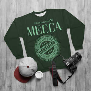 “MECCA CERTIFIED” AOP Unisex Sweatshirt