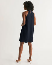 Load image into Gallery viewer, “Blessed” Women&#39;s Halter Dress (Navy)