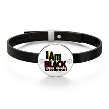 Load image into Gallery viewer, I Am B.E Leather Bracelet