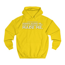 Load image into Gallery viewer, “NC A&amp;T Made Me” Unisex College Hoodie (North Carolina A&amp;T)