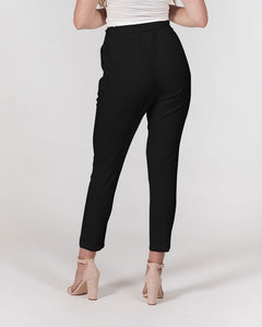 I Am Black Excellence Women's Belted Tapered Pants