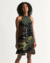 Load image into Gallery viewer, “Favored” Women&#39;s Halter Dress (Camo)