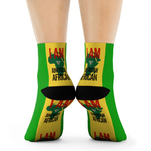 American African Crew Socks