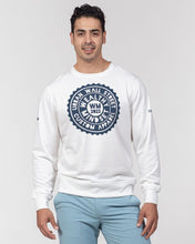 Load image into Gallery viewer, Wealthy Mindset  Men&#39;s Classic French Terry Crewneck Pullover (Navy)