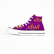 Load image into Gallery viewer, 1898 Chucks Gold Bear Canvas High Top (Miles College)