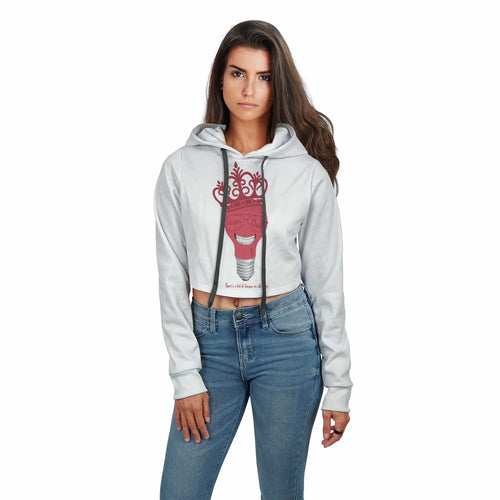 GC LE AOP CROP TOP HOODIE