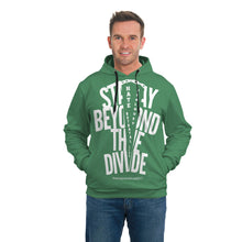 Load image into Gallery viewer, STAY BEYOND THE DIVIDE AOP SIDE POCKET HOODIE