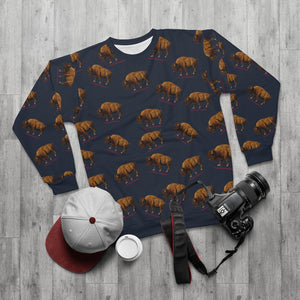 BISON AOP Unisex Sweatshirt