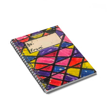Load image into Gallery viewer, Colorful Triangles Spiral Notebook - Ruled Line