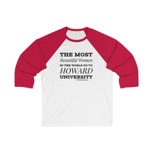 Load image into Gallery viewer, Howard Women Unisex 3/4 Sleeve Baseball Tee (2021)