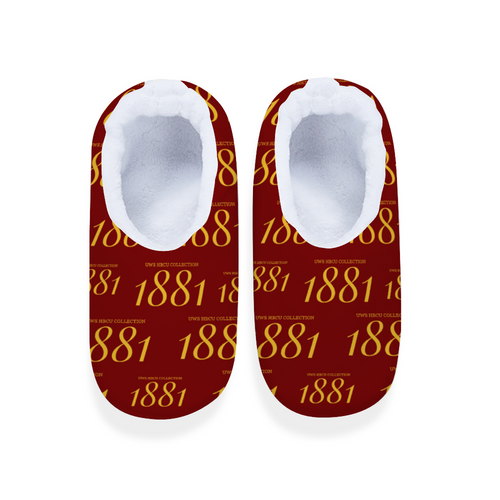 1881 Custom Adults' Flannel Slippers Warm Winter Closed-back Indoor Shoes (Tuskegee)