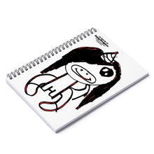Load image into Gallery viewer, BLACK &amp; WHITE Spiral Notebook - Ruled Line