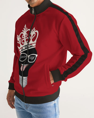 Genius Child  Men's Stripe-Sleeve Track Jacket