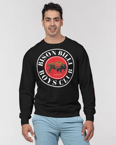 BISON BILLI BOY Men's Classic French Terry Crewneck Pullover
