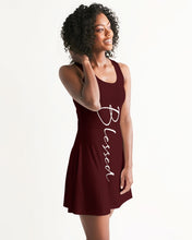 Load image into Gallery viewer, &quot;Blessed&quot; Women&#39;s Racerback Dress (Cranberry)