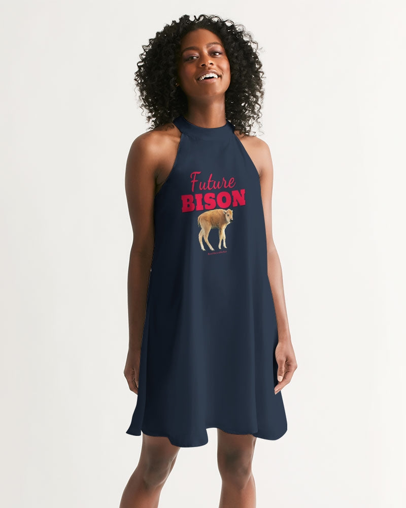 Future Bison Women's Halter Dress